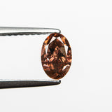 0.80ct 6.64x4.33x3.25mm GIA SI2 Fancy Deep Brownish Orangy Pink Oval Brilliant π¦πΊ 24162-01