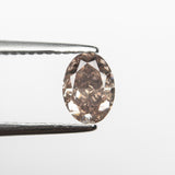 0.90ct 6.72x4.87x3.46mm GIA I1 Fancy Pink-Brown Oval Brilliant π¦πΊ 24092-01