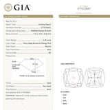 0.30ct 3.74x3.69x2.49mm GIA SI2 Fancy Deep Brownish Orangy Pink Cushion Brilliant π¦πΊ 24104-01
