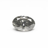 1.01ct 7.77x5.22x3.56mm Fancy Grey Oval Brilliant 19546-01