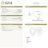1.80ct 10.75x6.49x4.09mm GIA VS2 W-X Pear Brilliant 27388-01