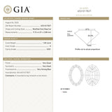 1.00ct 9.15x4.51x2.88mm GIA VVSI K Geo Oval Step Cut 28330-01