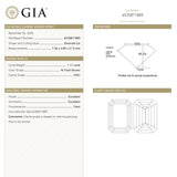 1.11ct 7.36x4.80x3.13mm GIA VVS1 M Cut Corner Rectangle Step Cut 27370-01