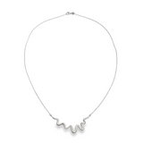 Silver - Squiggle Charm Bar