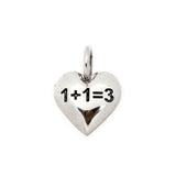 Silver - Family Heart 1+1=3